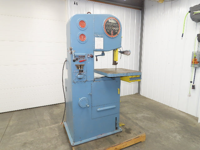 Doall 1612-1 Contourmatic 16" Vertical Bandsaw 1-1/2Hp 230V 3Ph Blade Welder