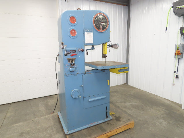 Doall 1612-1 Contourmatic 16" Vertical Bandsaw 1-1/2Hp 230V 3Ph Blade Welder