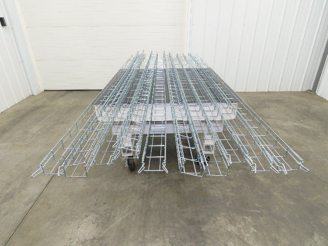 Husky WBS22-4-3M-EZ Cable Tray 2"x8"x8' Easy Connect Wire Basket Lot of 13