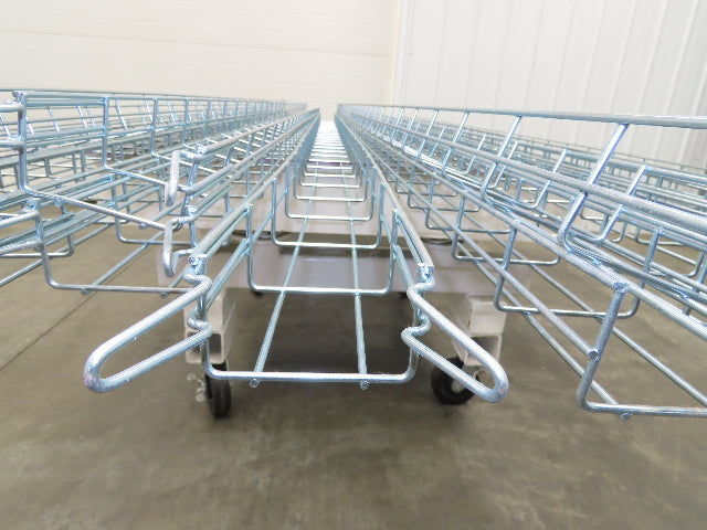 Husky WBS22-4-3M-EZ Cable Tray 2"x8"x8' Easy Connect Wire Basket Lot of 13
