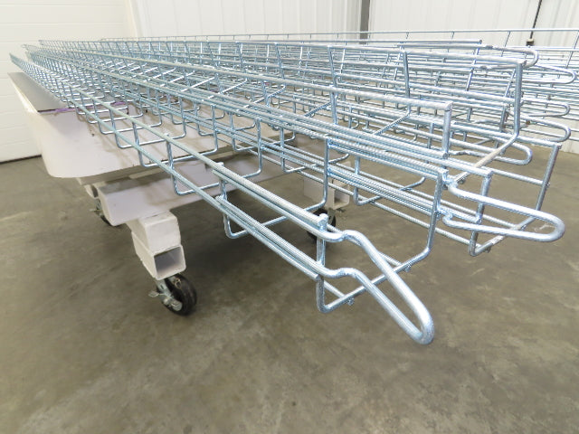 Husky WBS22-4-3M-EZ Cable Tray 2"x8"x8' Easy Connect Wire Basket Lot of 13