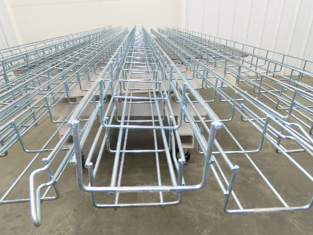 Husky WBS22-4-3M-EZ Cable Tray 2"x8"x8' Easy Connect Wire Basket Lot of 13