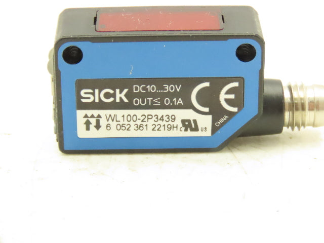 Sick WL100-2P3439 Photoelectric Proximity Sensor 0.01m-7.2m Sensing Range