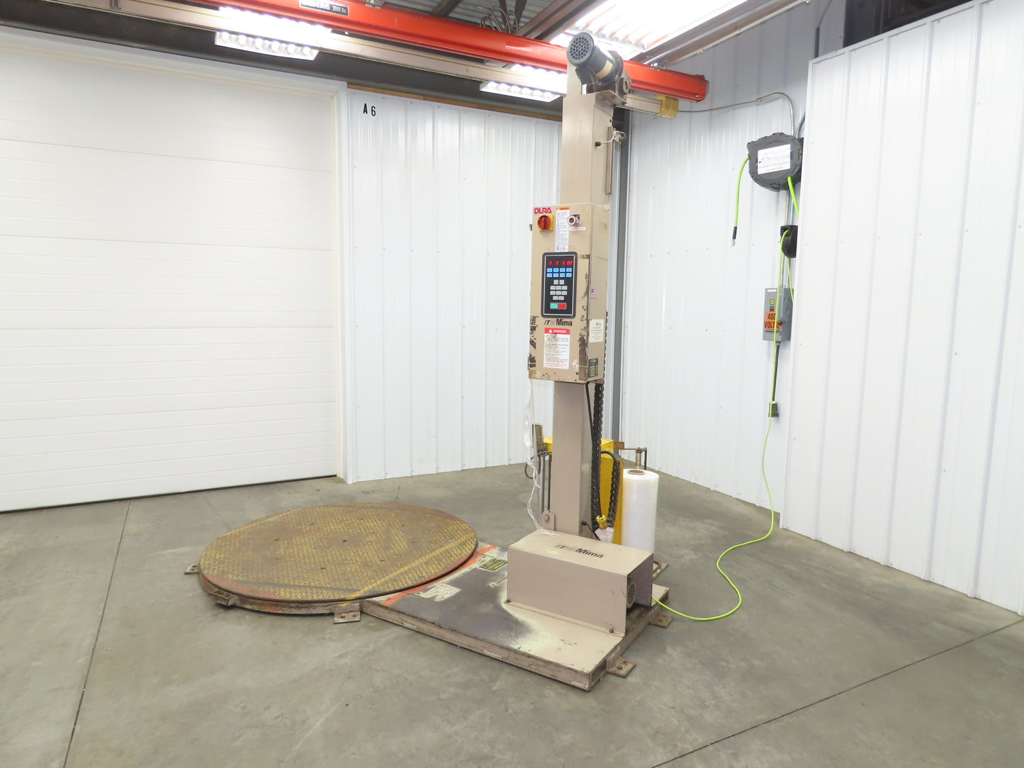 ITW Mima LP-5 Low Profile Pallet Stretch Wrapper 60" Turntable 120V Shrink