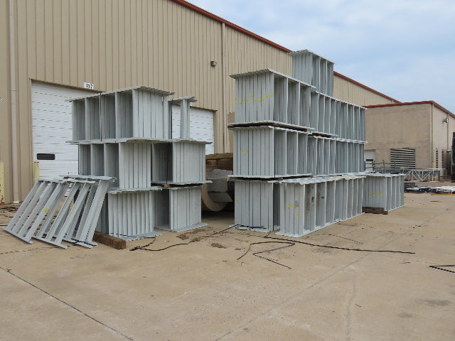 Hytrol HPS 43"W Conveyor Leg 102" Top Section Extension No Brackets WHITE