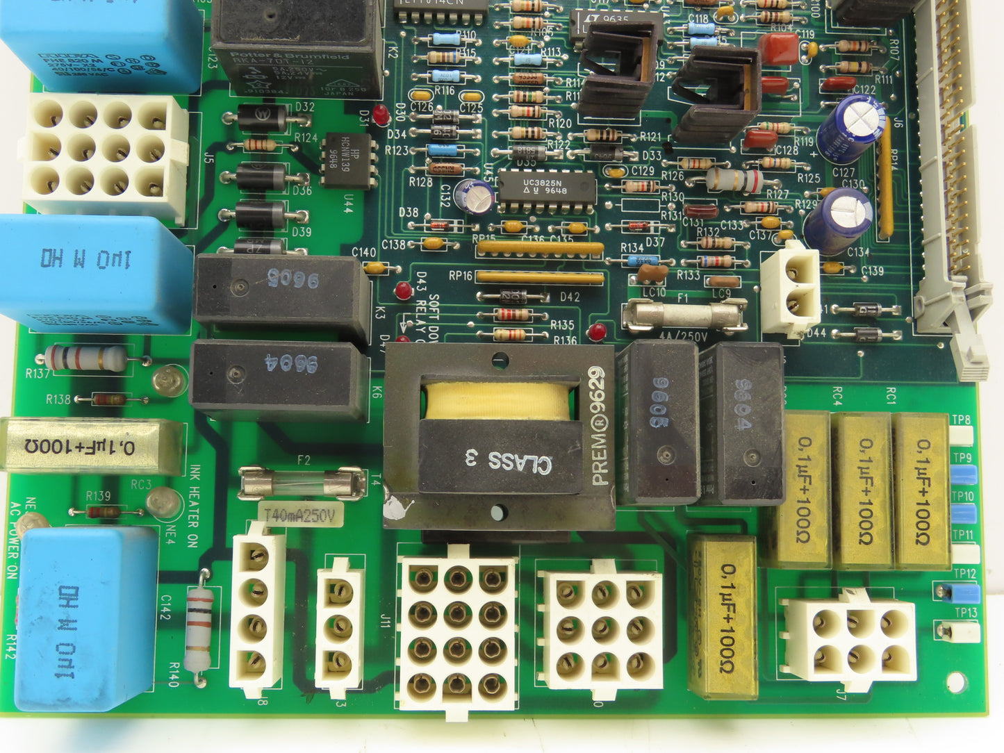 Ink Jet Controller PCB ACHV Supply Ink Heater Charge Voltage AC Power Lights