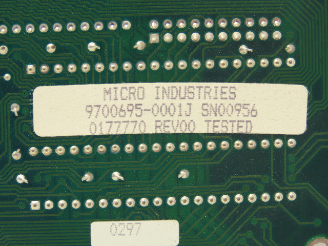 Micro Industries 0177770 PCB Ink Jet Control Circuit Board 0129674-008 R Rev 00