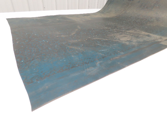 26-3/4"W x 44' Green PVC Rubber Conveyor Belt with V-Belt Guides 680mm Wide