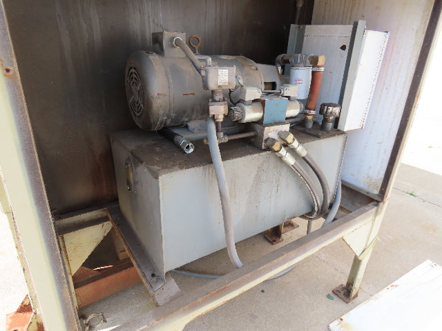 Piqua Industrial Trash Dumpster Garbage Compactor Top Load 20Hp 230/460V Pusher