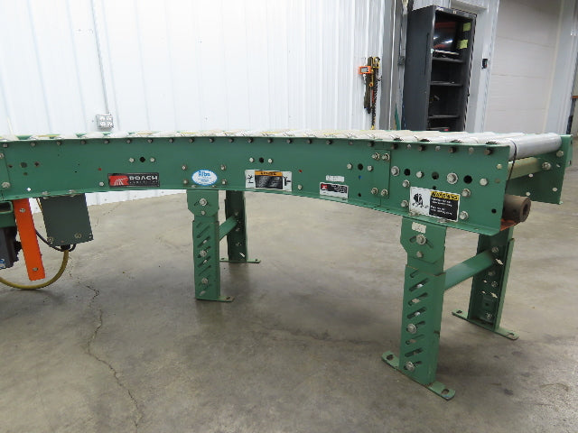Roach 16"x 90° Curve Roller Conveyor 13"BF O-Ring Lineshaft Drive Variable Speed