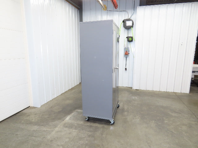 Uline H-8960 Storage Charging Cabinet 32 Outlet 120V Clear Dual Door 36" Wide
