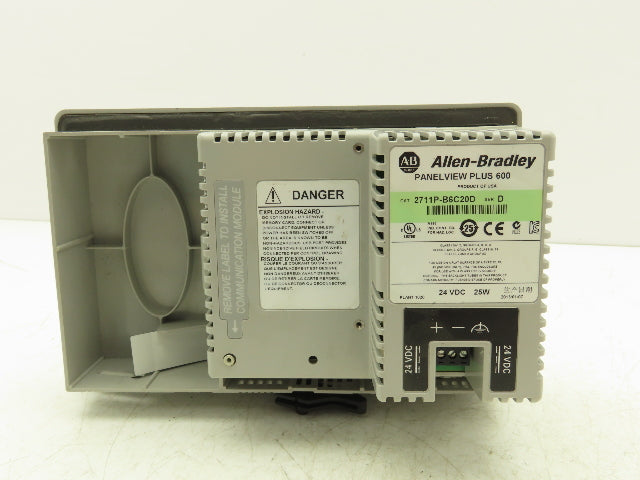 Allen Bradley 2711P-B6C20D PanelView Plus 600 Ser D HMI Control Panel