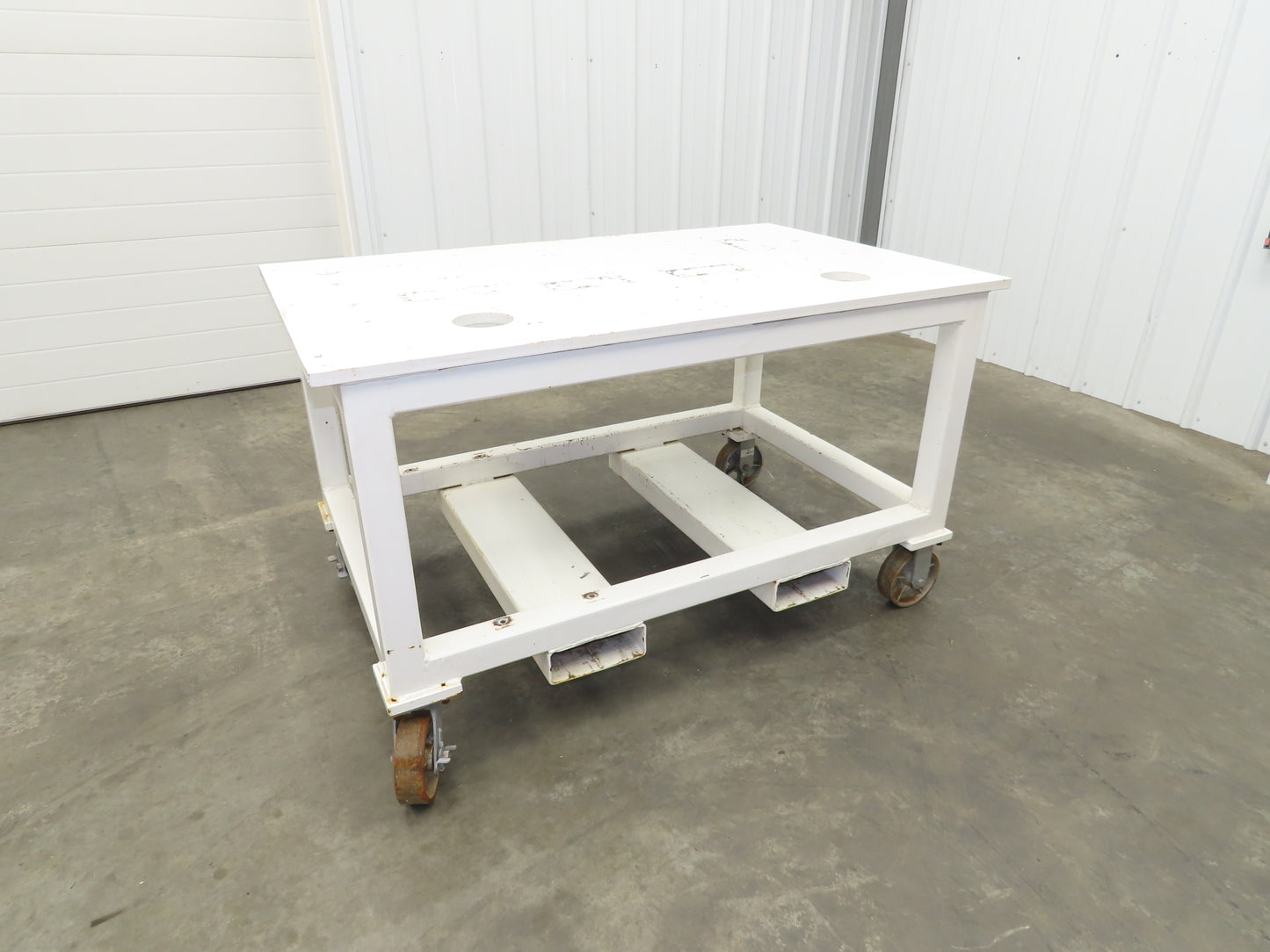 7/8" Thick Top Steel Fabrication Welding Layout Table Work Bench 33"x53"x31.25"