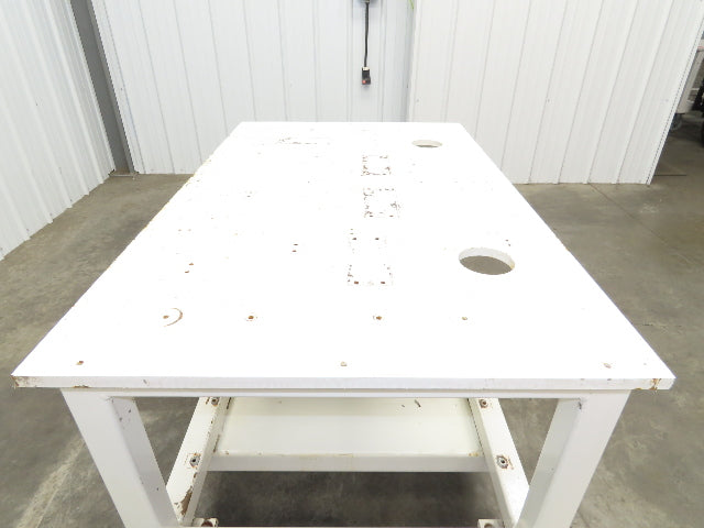 7/8" Thick Top Steel Fabrication Welding Layout Table Work Bench 33"x53"x31.25"