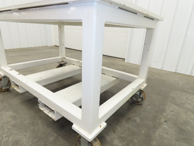 7/8" Thick Top Steel Fabrication Welding Layout Table Work Bench 33"x53"x31.25"