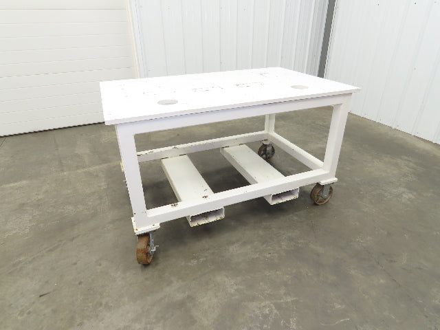 7/8" Thick Top Steel Fabrication Welding Layout Table Work Bench 33"x53"x31.25"