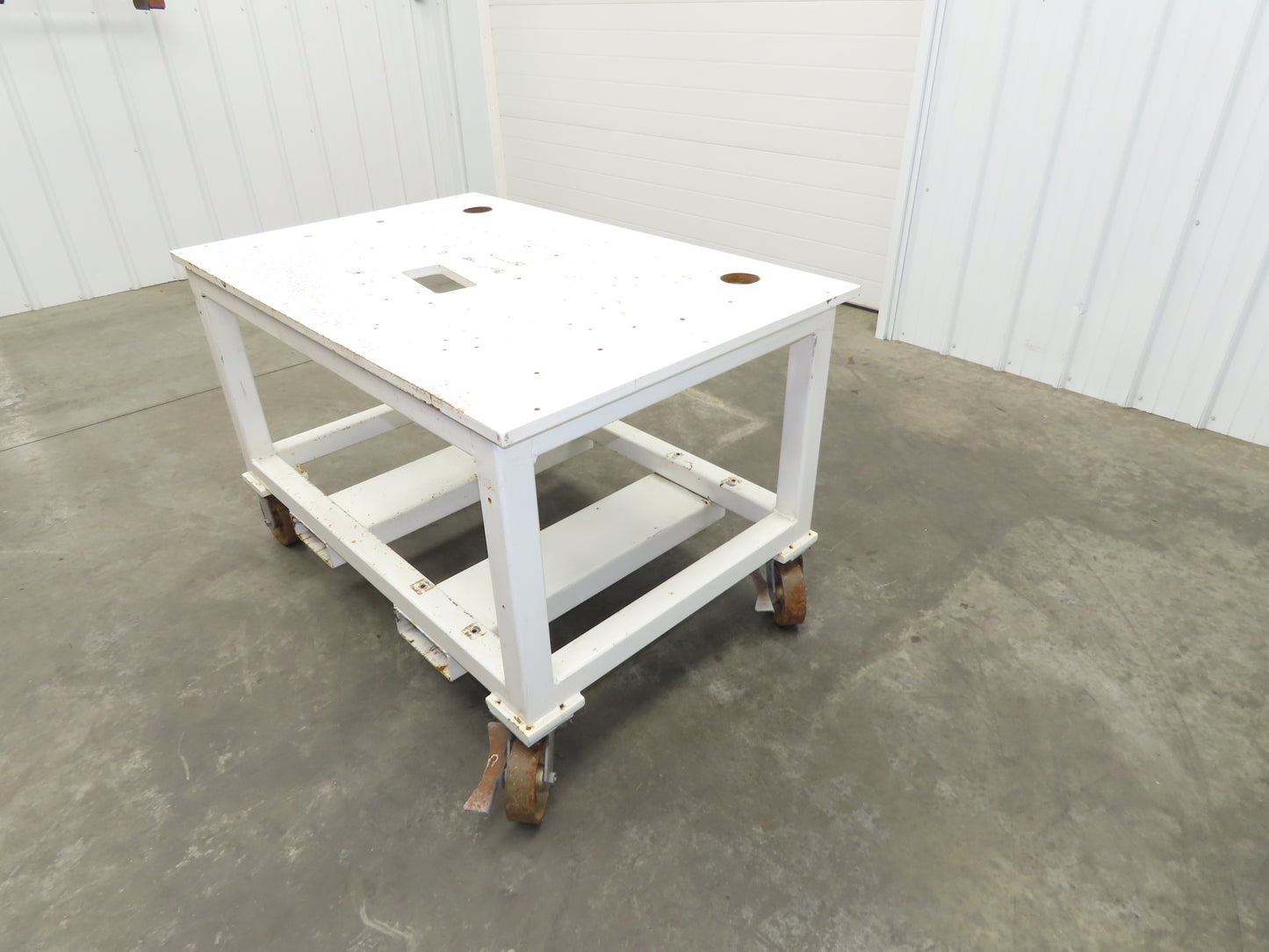 7/8" Thick Top Steel Fabrication Welding Layout Table Work Bench 33"x51"x31.25"