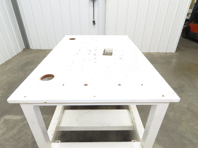 7/8" Thick Top Steel Fabrication Welding Layout Table Work Bench 33"x51"x31.25"