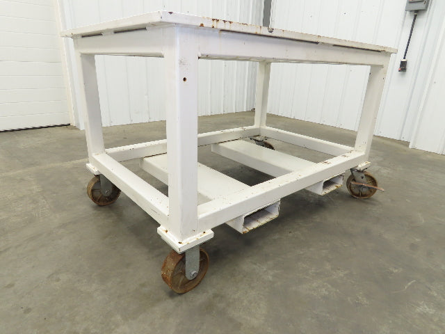 7/8" Thick Top Steel Fabrication Welding Layout Table Work Bench 33"x51"x31.25"