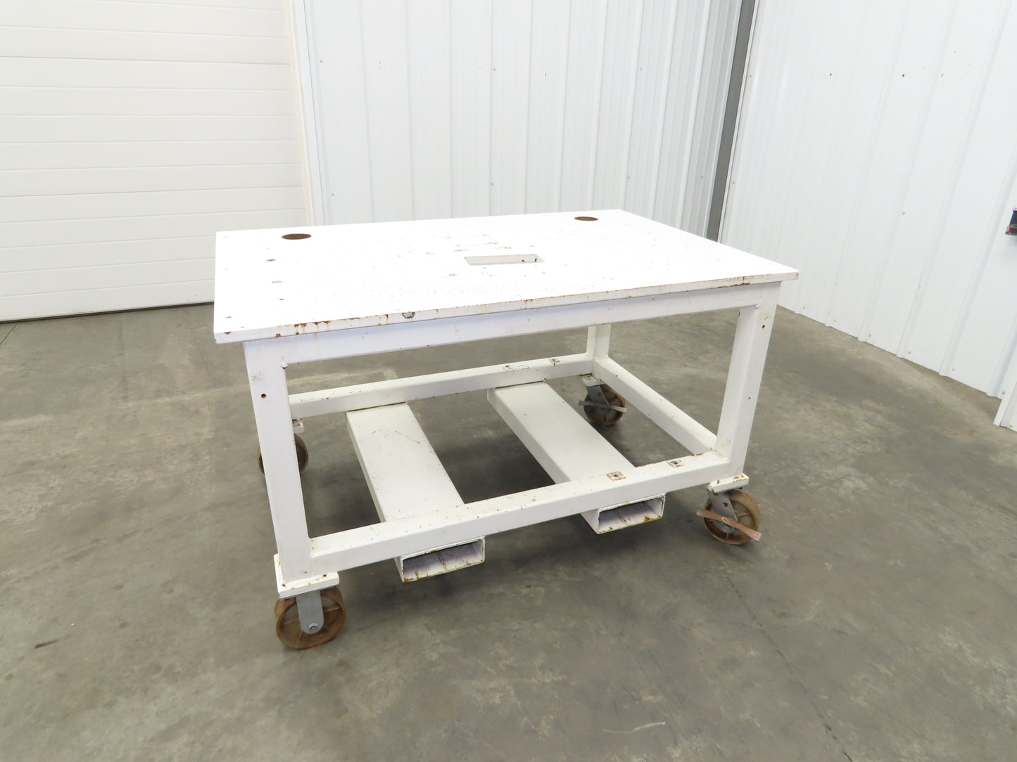 7/8" Thick Top Steel Fabrication Welding Layout Table Work Bench 33"x51"x31.25"