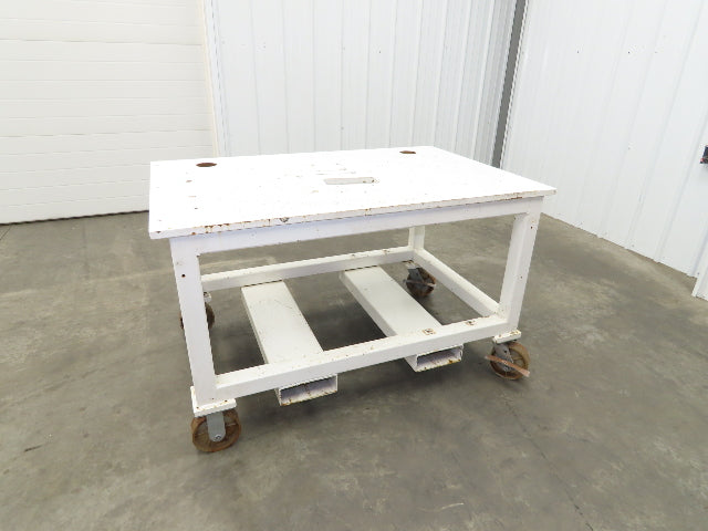7/8" Thick Top Steel Fabrication Welding Layout Table Work Bench 33"x51"x31.25"