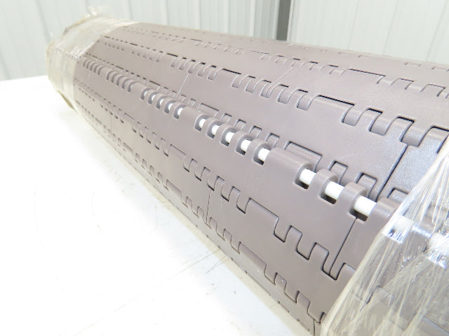 Rexnord HP7705-26.50 MatTop Plastic Conveyor Belt Chain 26.5"W x 5' Length Brown