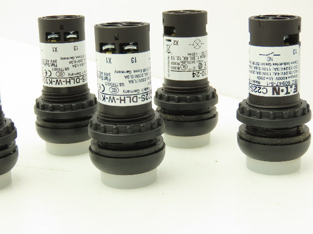Eaton C22 Compact Pushbutton 22.5mm 1NO Momentary Illuminated White Lot of 10
