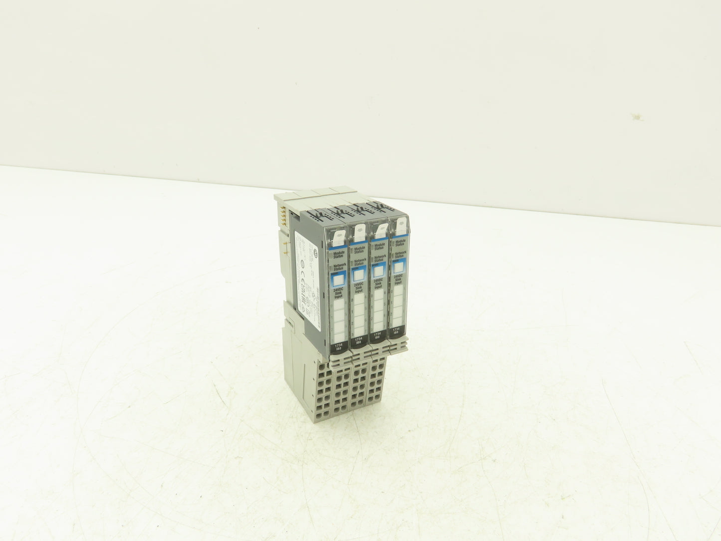 Allen Bradley 1734-IB8 PLC I/O Input Module With Modular Base Ser D Lot of 4