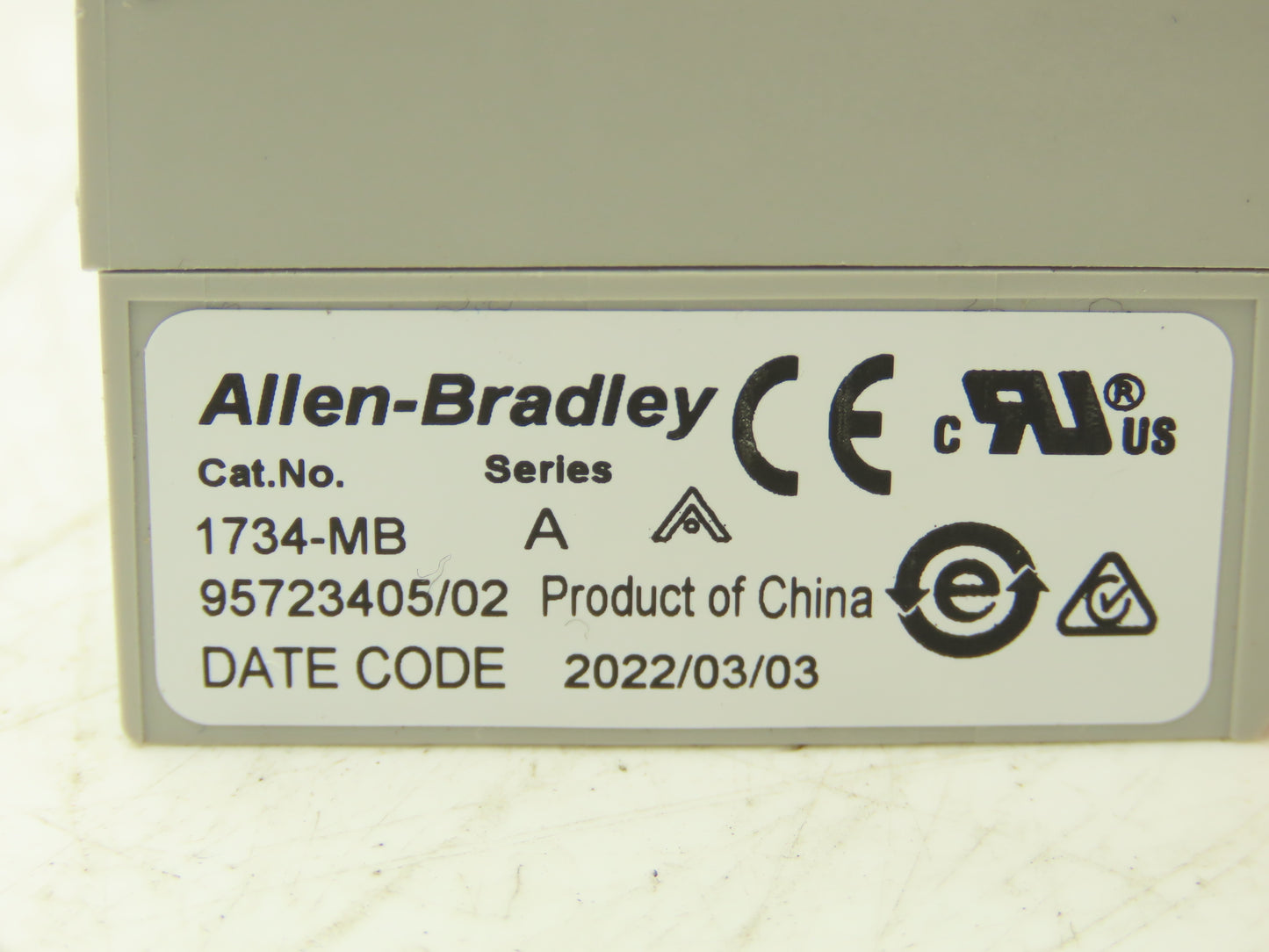 Allen Bradley 1734-IB8 PLC I/O Input Module With Modular Base Ser D FW 3.031
