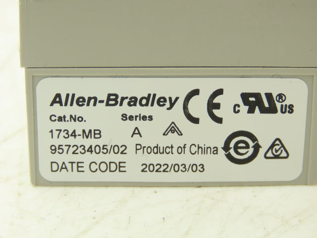 Allen Bradley 1734-IB8 PLC I/O Input Module With Modular Base Ser D Lot of 4