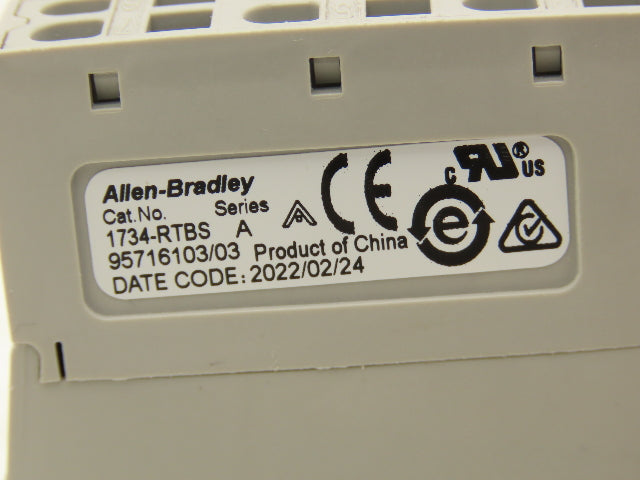 Allen Bradley 1734-IB8 PLC I/O Input Module With Modular Base Ser D Lot of 4