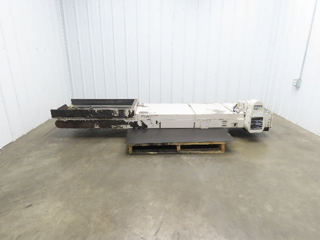 Enomoto BEA MA-500H Flat Chip Conveyor 20" Belt 40" Infeed 220V 3PH 9' 2"OAL
