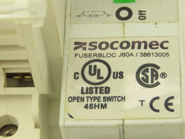 Socomec Fuserbloc J60A Through Door Fusible Disconnect Switch
