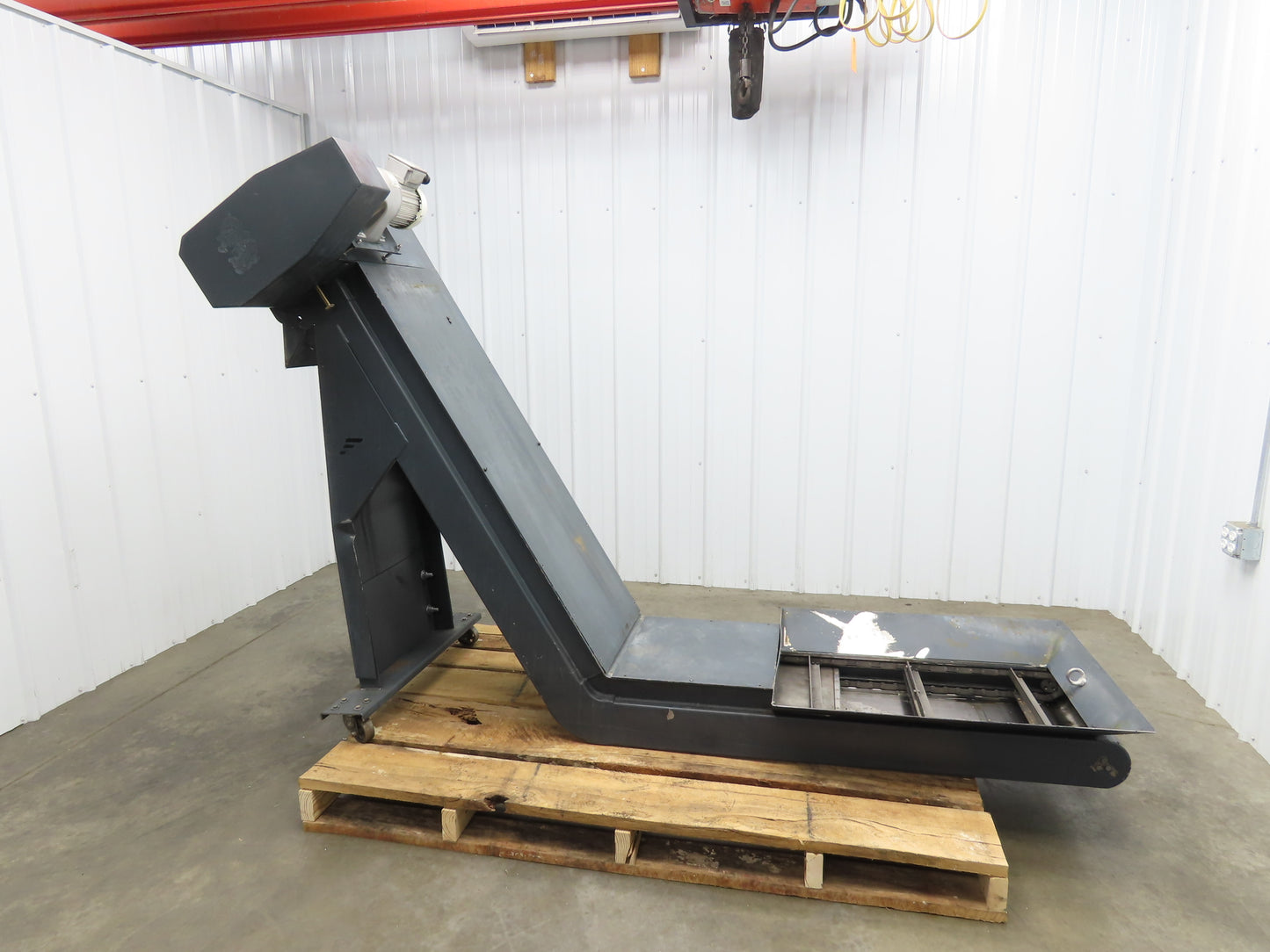 Magnetic Chip Conveyor Scraper Chain w/Coolant Filters 41-44"H 96"L 230/460V 3PH