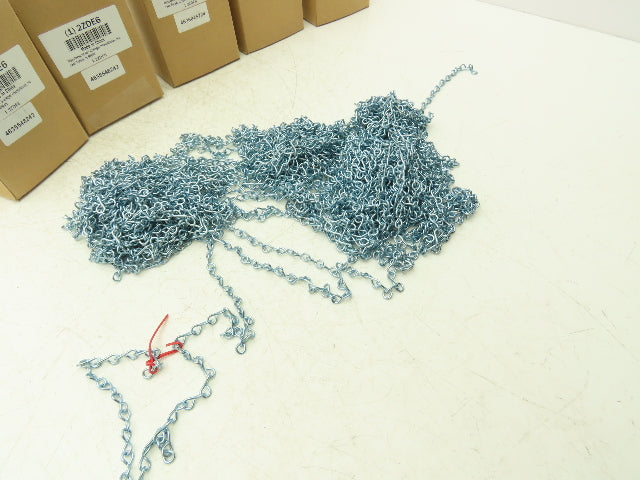 Grainger 2ZDE6 Jack Chain 10lb 1/2" Link Steel Zinc 100ft Boxes 500ft Lot of 5