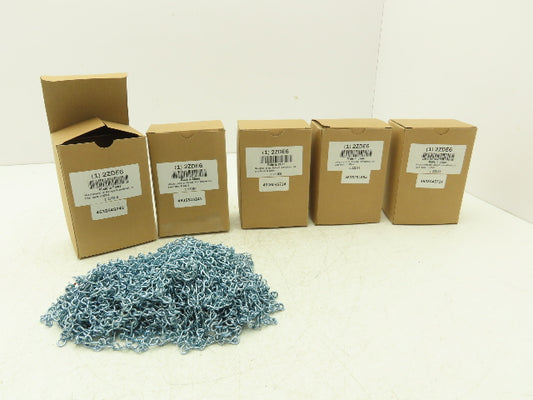 Grainger 2ZDE6 Jack Chain 10lb 1/2" Link Steel Zinc 100ft Boxes 500ft Lot of 5