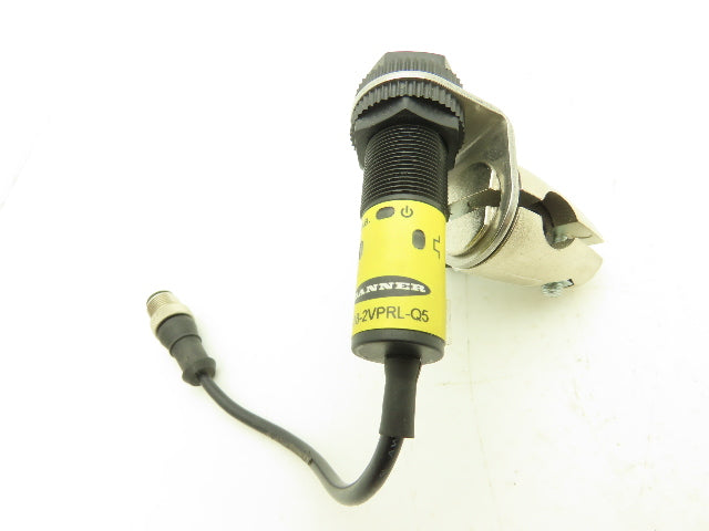 Banner S18-2VPRL-Q5 Photoelectric Sensor Receiver 18mm 10-30VDC Lot of 2