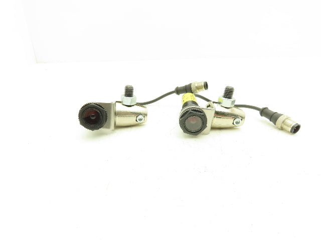 Banner S18-2VPRL-Q5 Photoelectric Sensor Receiver 18mm 10-30VDC Lot of 2
