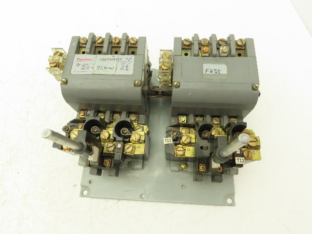 Furnas 30DP32A1VF AC Contactor Motor Starter 10Hp 600VAC 3Ph 120V Coil 2 Speed