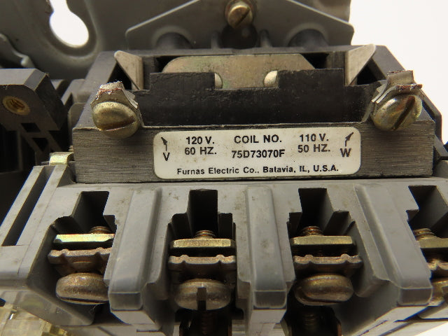 Furnas 30DP32A1VF AC Contactor Motor Starter 10Hp 600VAC 3Ph 120V Coil 2 Speed