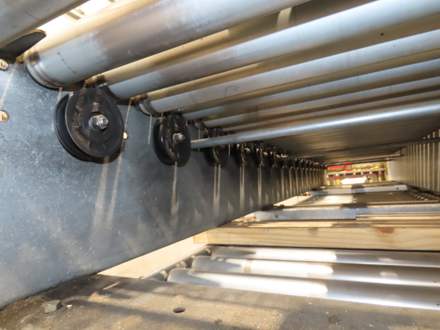 Automotion 24"x 10' Gravity Roller Conveyor 21.5"BF 1.9" Rollers 7-Sections 70'