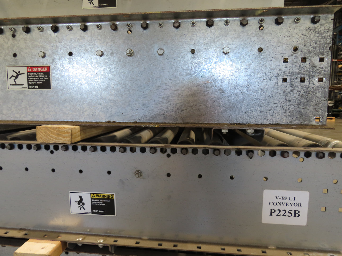Automotion 24"x 10' Gravity Roller Conveyor 21.5"BF 1.9" Rollers 7-Sections 70'