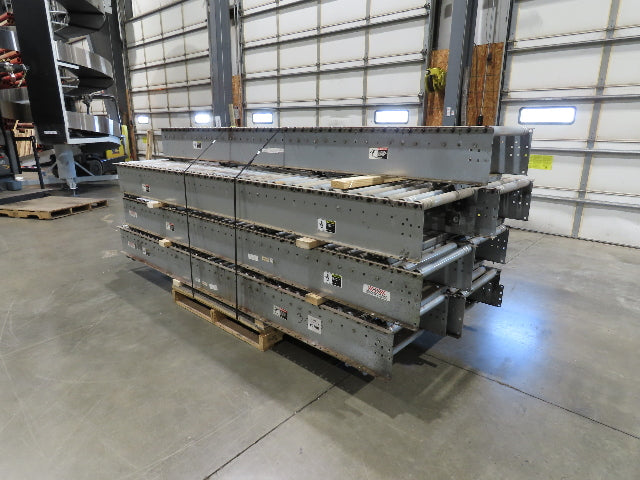Automotion 24"x 10' Gravity Roller Conveyor 21.5"BF 1.9" Rollers 7-Sections 70'