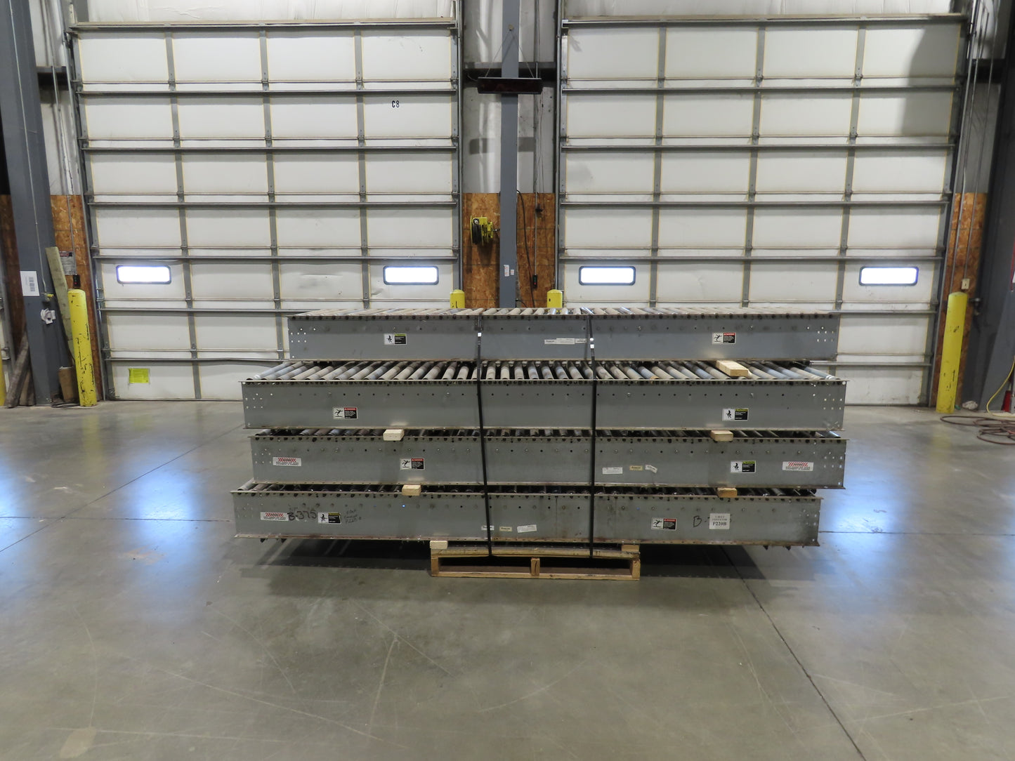 Automotion 24"x 10' Gravity Roller Conveyor 21.5"BF 1.9" Rollers 7-Sections 70'
