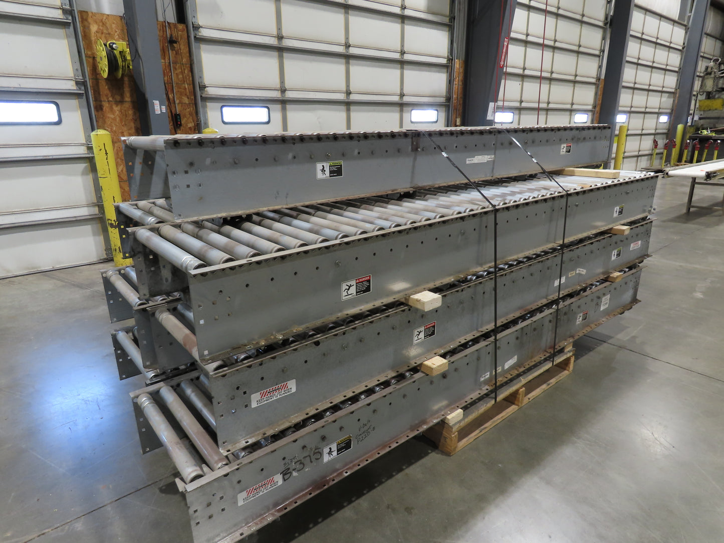 Automotion 24"x 10' Gravity Roller Conveyor 21.5"BF 1.9" Rollers 7-Sections 70'