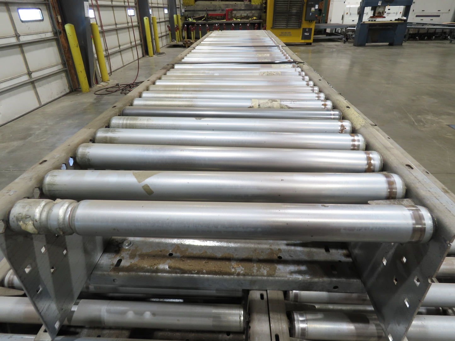 Automotion 24"x 10' Gravity Roller Conveyor 21.5"BF 1.9" Rollers 7-Sections 70'