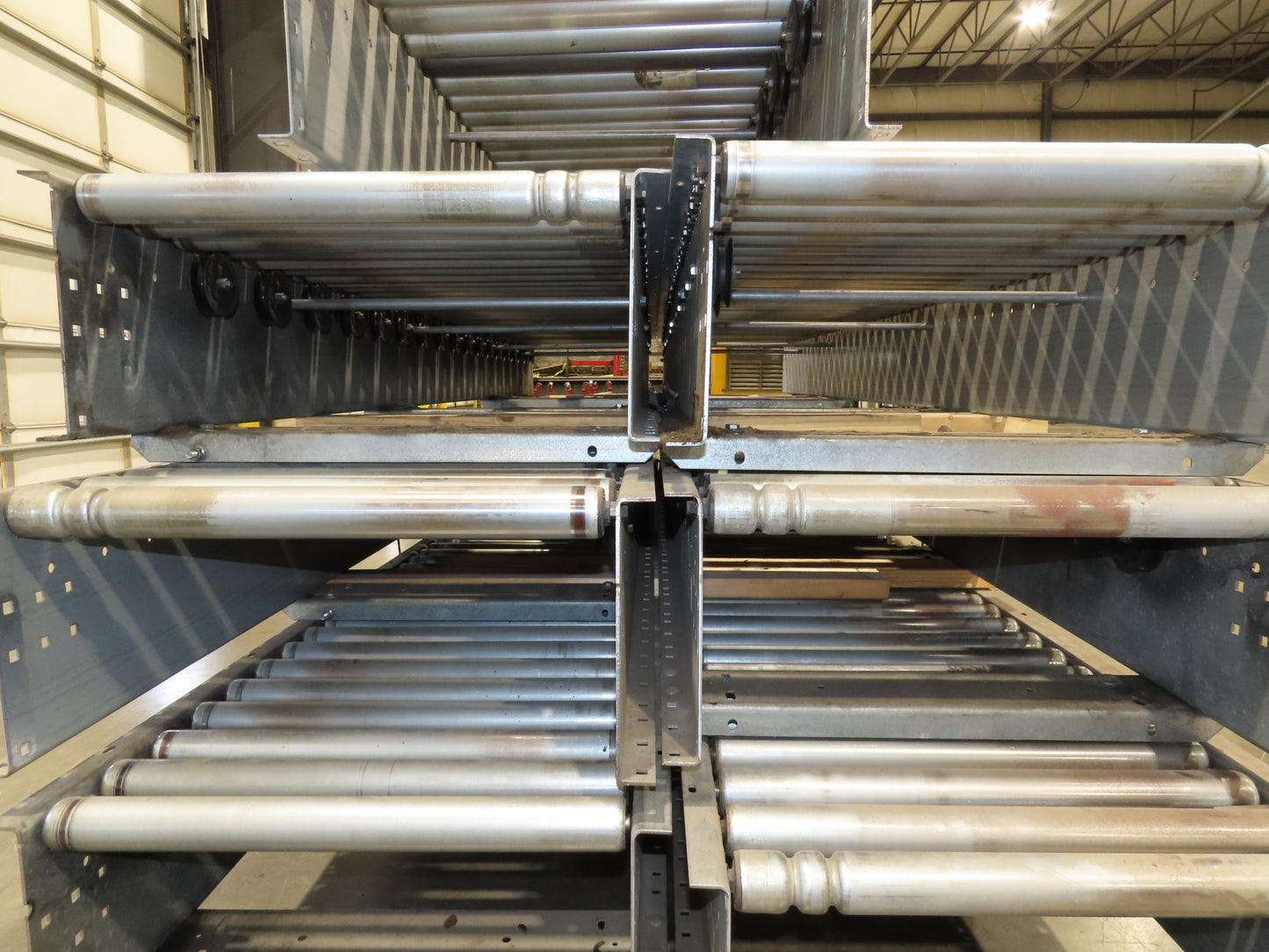Automotion 24"x 10' Gravity Roller Conveyor 21.5"BF 1.9" Rollers 7-Sections 70'
