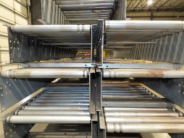 Automotion 24"x 10' Gravity Roller Conveyor 21.5"BF 1.9" Rollers 7-Sections 70'