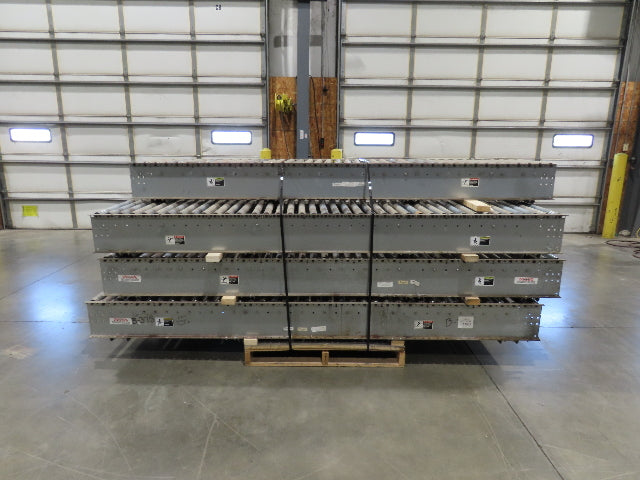 Automotion 24"x 10' Gravity Roller Conveyor 21.5"BF 1.9" Rollers 7-Sections 70'