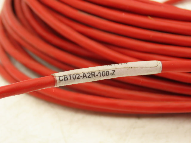 CTC CB102-A2R-100-Z High Temperature 2 Conductor Cable 100' Wire Harness 392° F